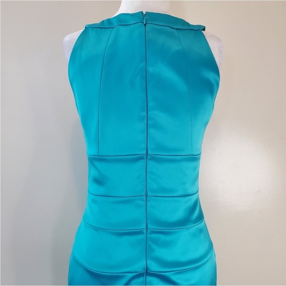 👗Teal Sleeveless Dress - Picture 3 of 4